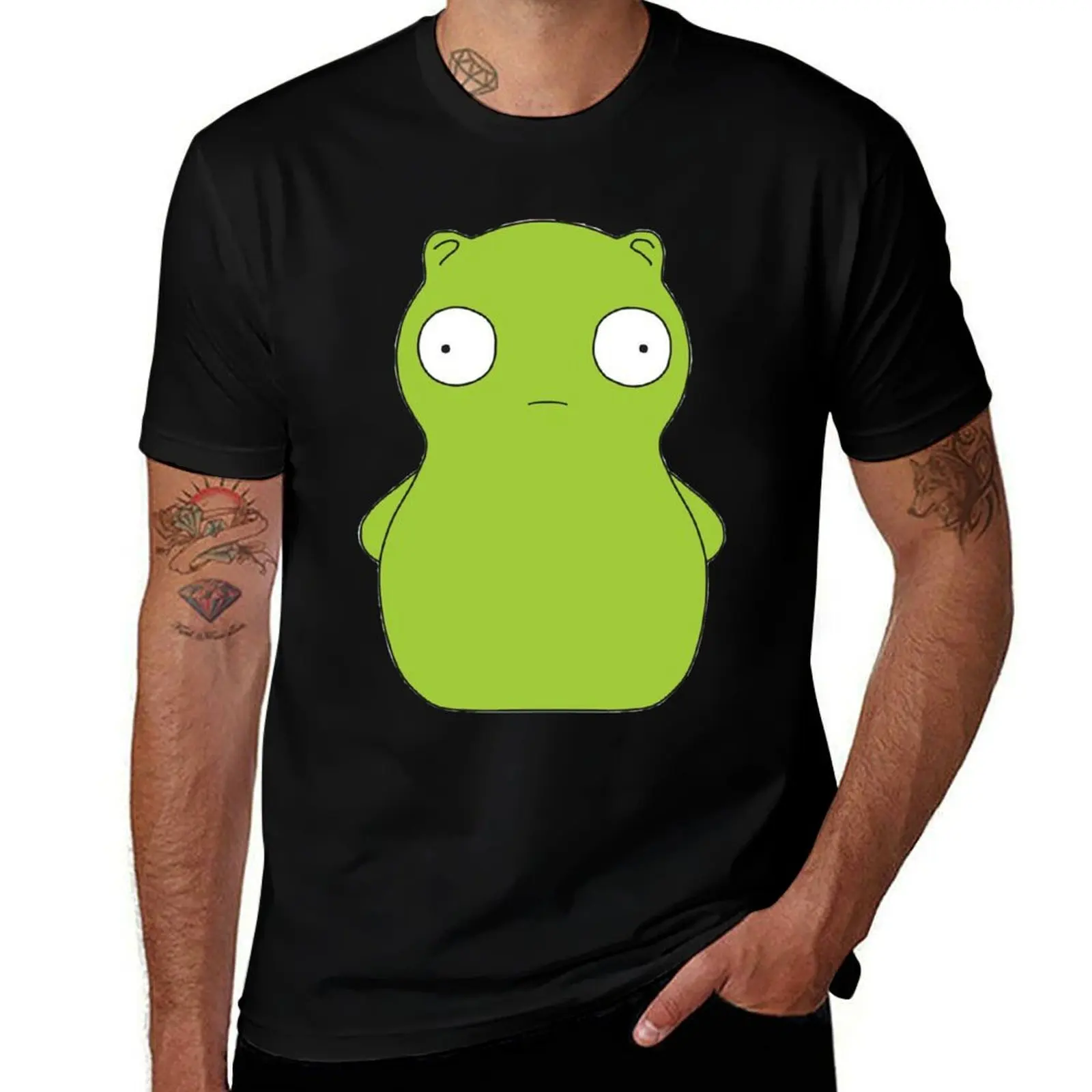Фото хлопковая мужская рубашка, футболка из 100% хлопка, футболка Kuchi Kopi, мужская однотонная футболка №1