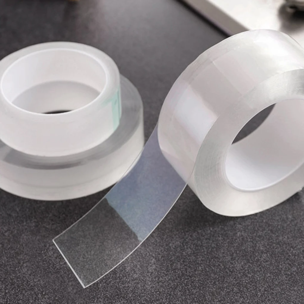 

2 Pieces Transparent Acrylic Waterproof Mildew-Proof Self-Adhesive Tape Kitchen Sink Line Stick Strip