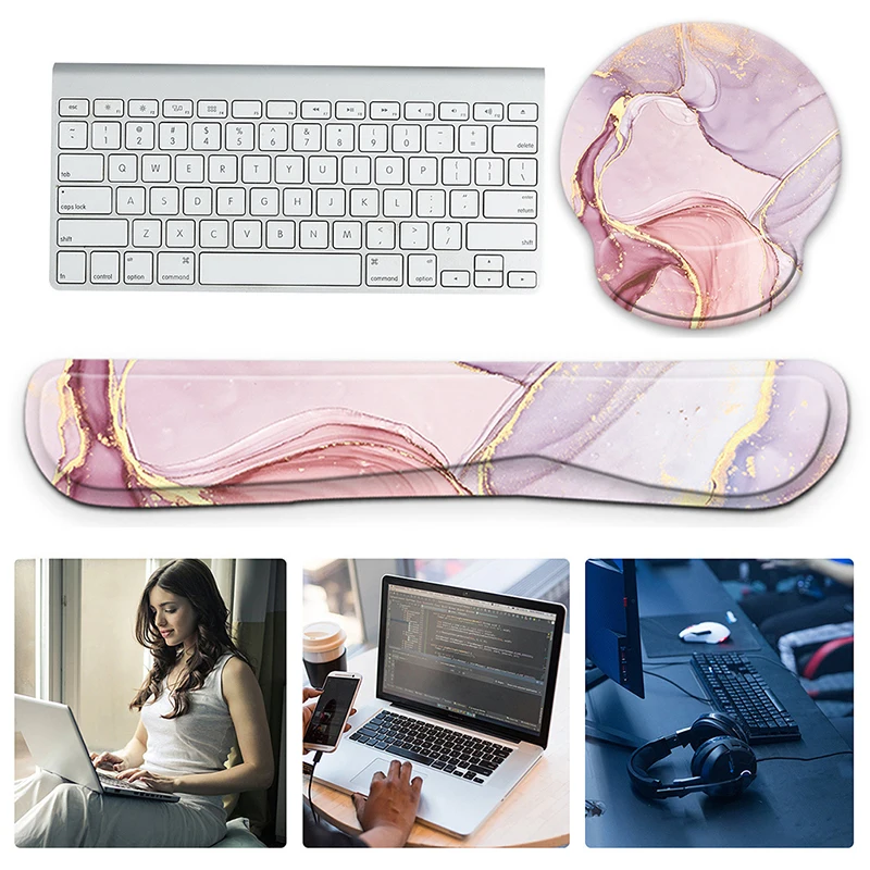 

Ergonomic Mouse Pad Keyboard Wrist Rest Support Pad Cushion for Office Work