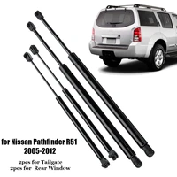 4pcs car rear windowtailgate boot gas struts support for nissan pathfinder r51 2005 2012