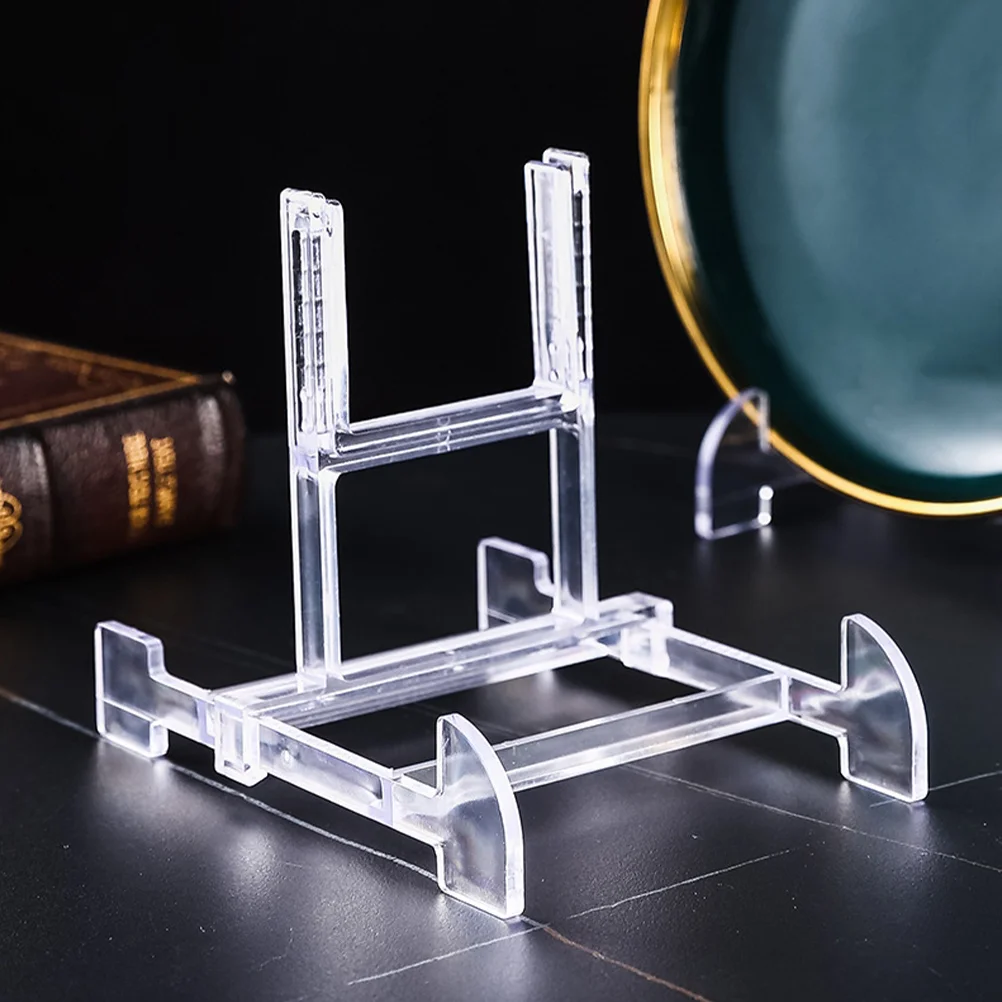 

Display Rack Stands For Craft Shows Plastic Easel China Clear Plate Holder Small Desktop