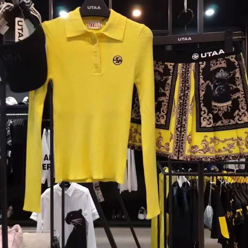 Symbol PK Knit Pullover Casual Knit Sweater for Women Long Sleeve Pullover Knitwear Button Decor Lightweight Jumper Top