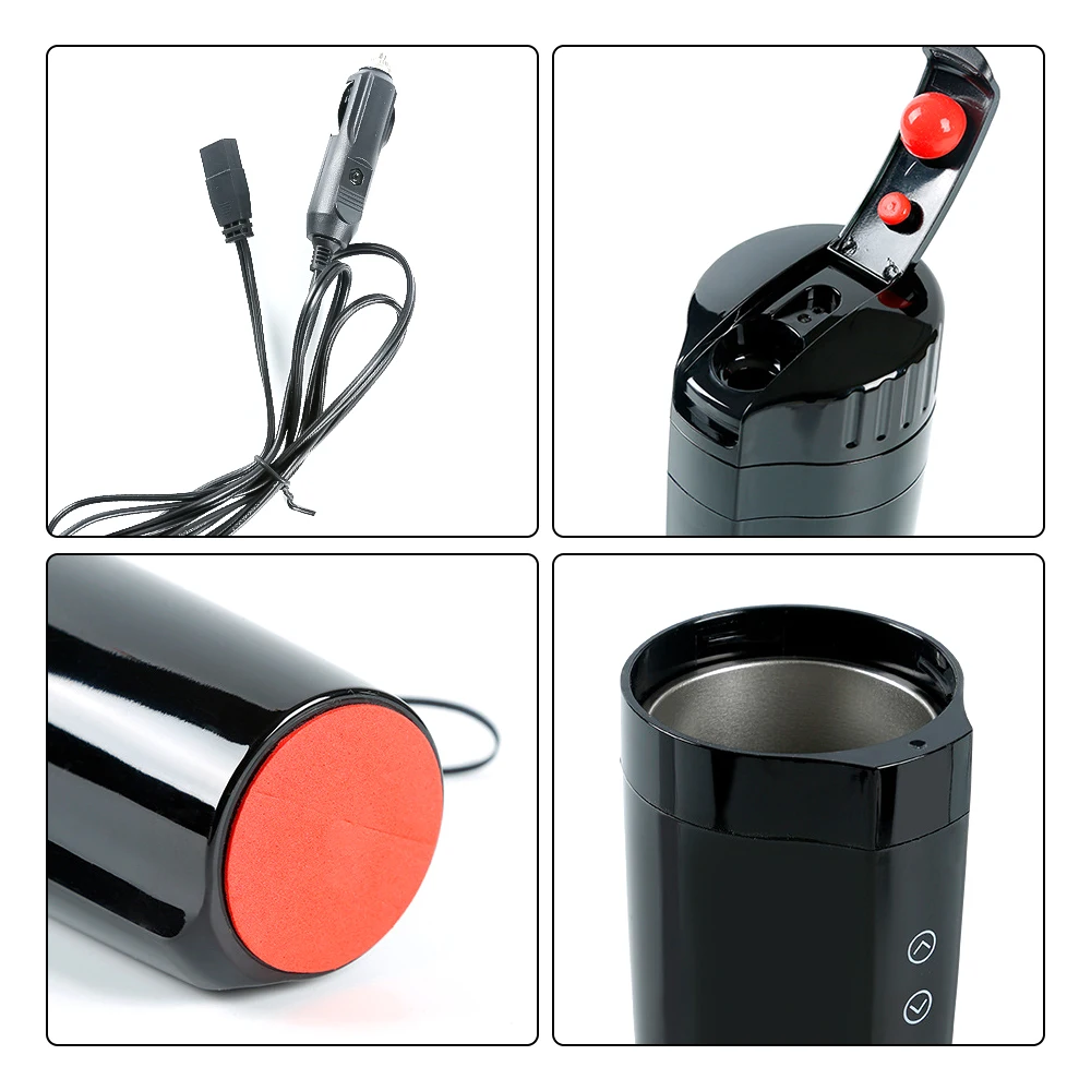 400 мл кружка с контролем температуры дорожная чашка подогревом для автомобиля