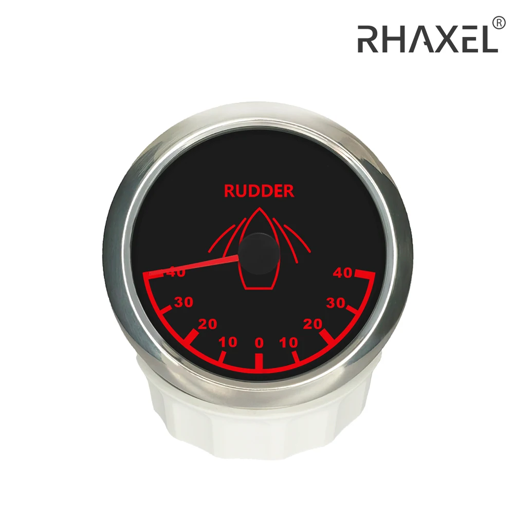 Индикатор угла руля RHAXEL 85 мм (3 дюйма 3/8 дюйма) 0-ом сигнал 12 в 24 В с красной