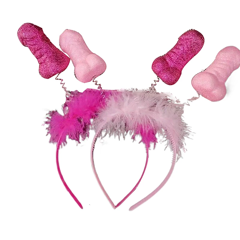 Искусственная Повязка На Голову С Красными И Розовыми Перьями Для Вечеринки