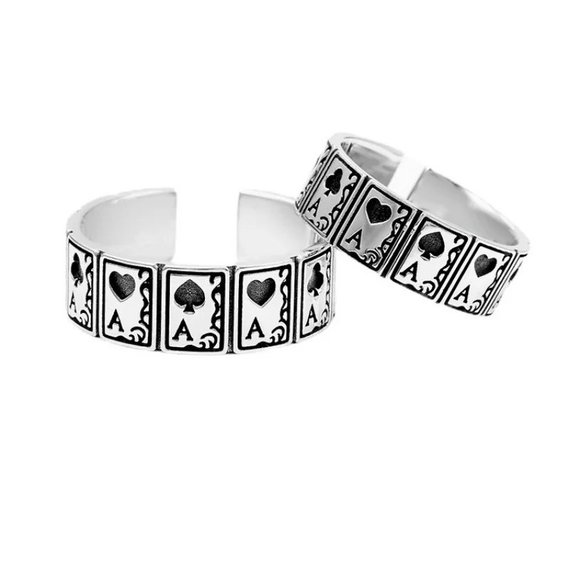 Комплект колец из серебра 925 пробы для мужчин и женщин