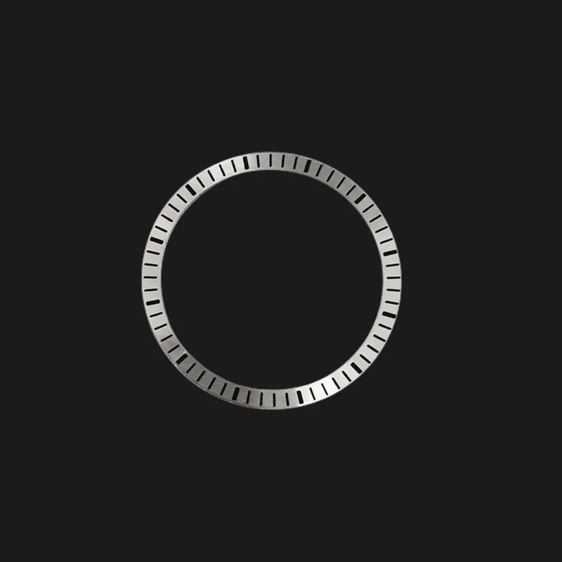 28.5mm*24.5mm Black Silver Green Chapter Ring Dial Watch Accessories Fit For NH70 Movement Watch