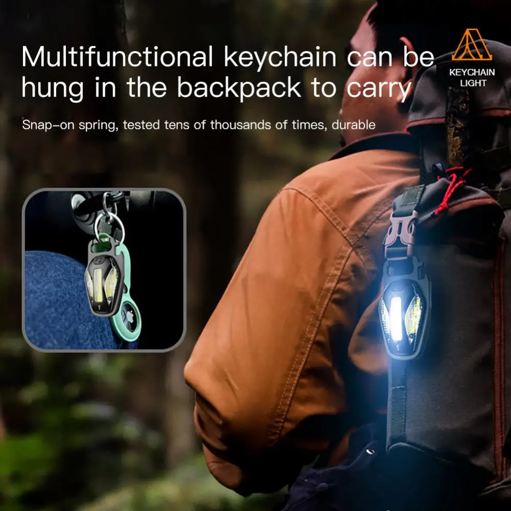 

High-brightness Mini Bottle Opener Magnet Adsorptio 5 Kinds Modes Outdoor Lantern 90° Adjustable Bracket Mini Lamp Repair Lamp