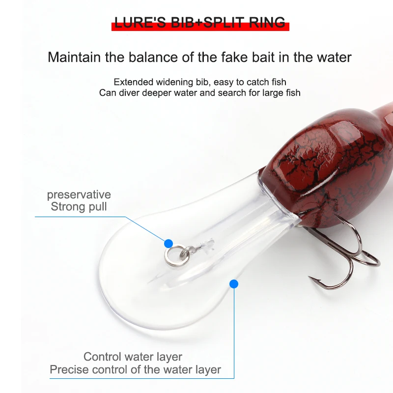 Рыболовная Приманка в виде гольяна для глубокого погружения 85 мм 27 г воблеры из