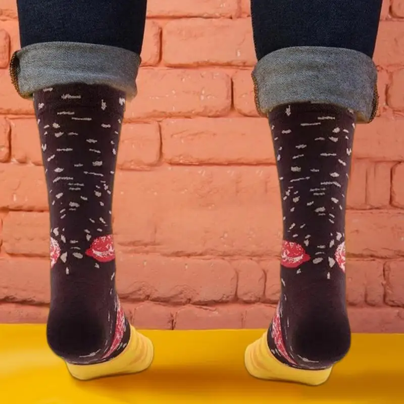 Забавная коробка для носков с едой 3 пары забавная рождественская гамбургеров