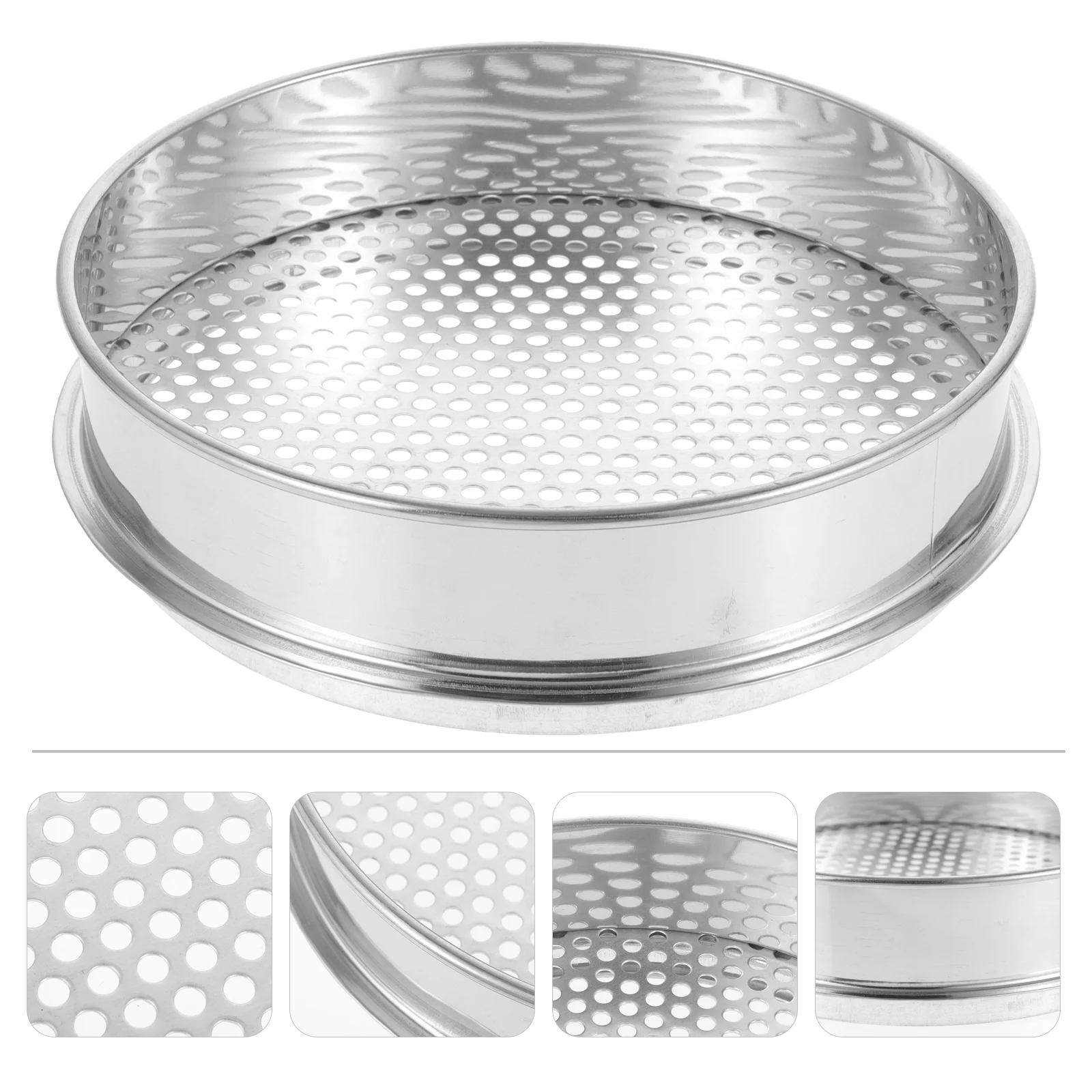 

Soil Screen Sifter Grading Pearl Round Sieve Mesh Stainless Steel Kitchen Supply