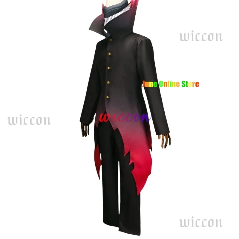 Окарон Кен Такакура Косплей Костюм Аниме Дандан Градиент Красный Подол Маска