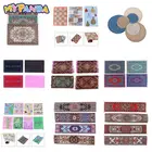 Миниатюрный коврик для кукольного домика, набор аксессуаров, миниатюрная модель, украшение для земли, кукольный домик