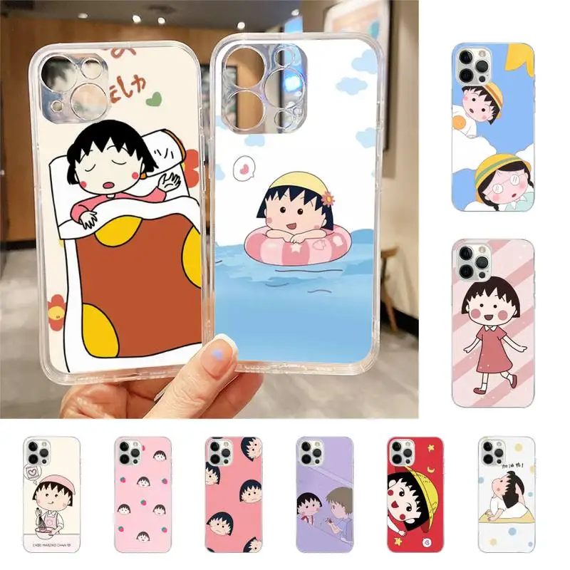 

Cartoon Chibi Maruko Phone Case For Iphone 7 8 Plus X Xr Xs 11 12 13 Se2020 Mini Mobile Iphones 14 Pro Max Case