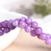 fashion natural crystal jewelry beads purple tourmaline loose beads cut surface semi finished bracelet jewelry diy accessories