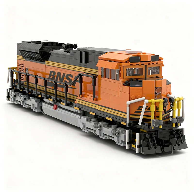 2010 деталей MOC-модель поезда Burlington Northern Santa Fe BNSF SD70ACE, строительные блоки, архитектурный конструктор, детский набор для сборки, подарок на Рождество, игрушка (art.: 3920dc8300ced) - 3920dc8300ced