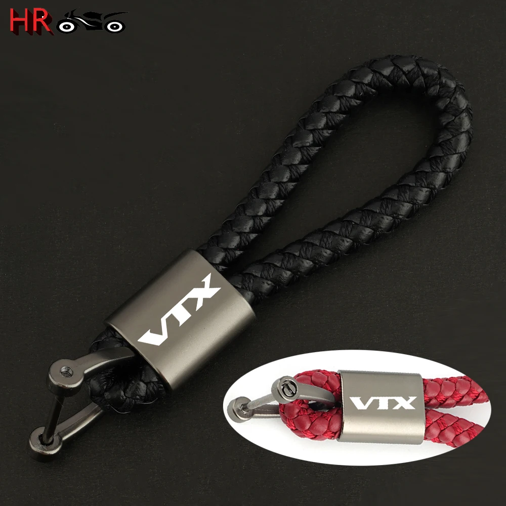 

High Quality Key Ring Chain Accessories For HONDA VTX1300 VTX1800 VTX 1300 1800 Motorcycle Fashion Braided Rope Keyring Keychain