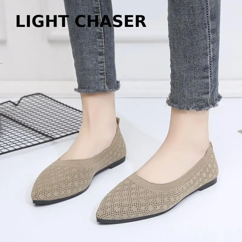 Купи Pofulove Flats Shoes Women Hollow Out Slip on Casual Nurse Shoes Summer Loafers Female Sandals Shallow Beach Breathable Zapatos за 700 рублей в магазине AliExpress