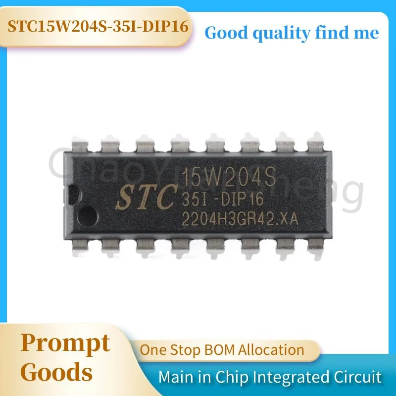 1 шт./партия STC15W204S-35I-DIP16 DIP16 100% Новый оригинальный