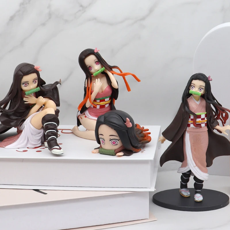 

Экшн-фигурка из аниме «рассекающий демонов», камадо незуко, сидя на коленях, аксессуары для автомобиля, украшения, коллекционные модели из ПВХ, игрушки