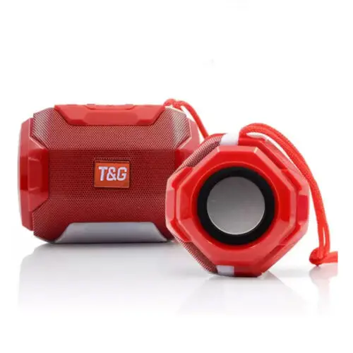

Portable Mini Wireless Speaker w/ FM Radio by Indigi (TF Card, USB) Red