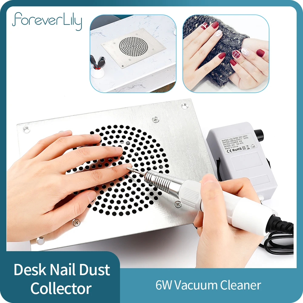 Desk Nail Dust Collector Nail Extractor Fan for Manicure Too