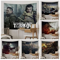 escape from tarkov colorful tapestry wall hanging hippie flower wall carpets dorm decor ins home decor