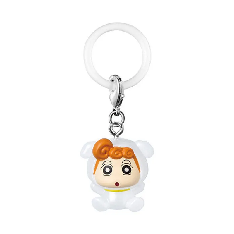 Фото Брелок-гашапон Bandai Crayon Shin-Chan, выпуск 03, подвеска с персонажем Широ, декоративное украшение для сумки №4