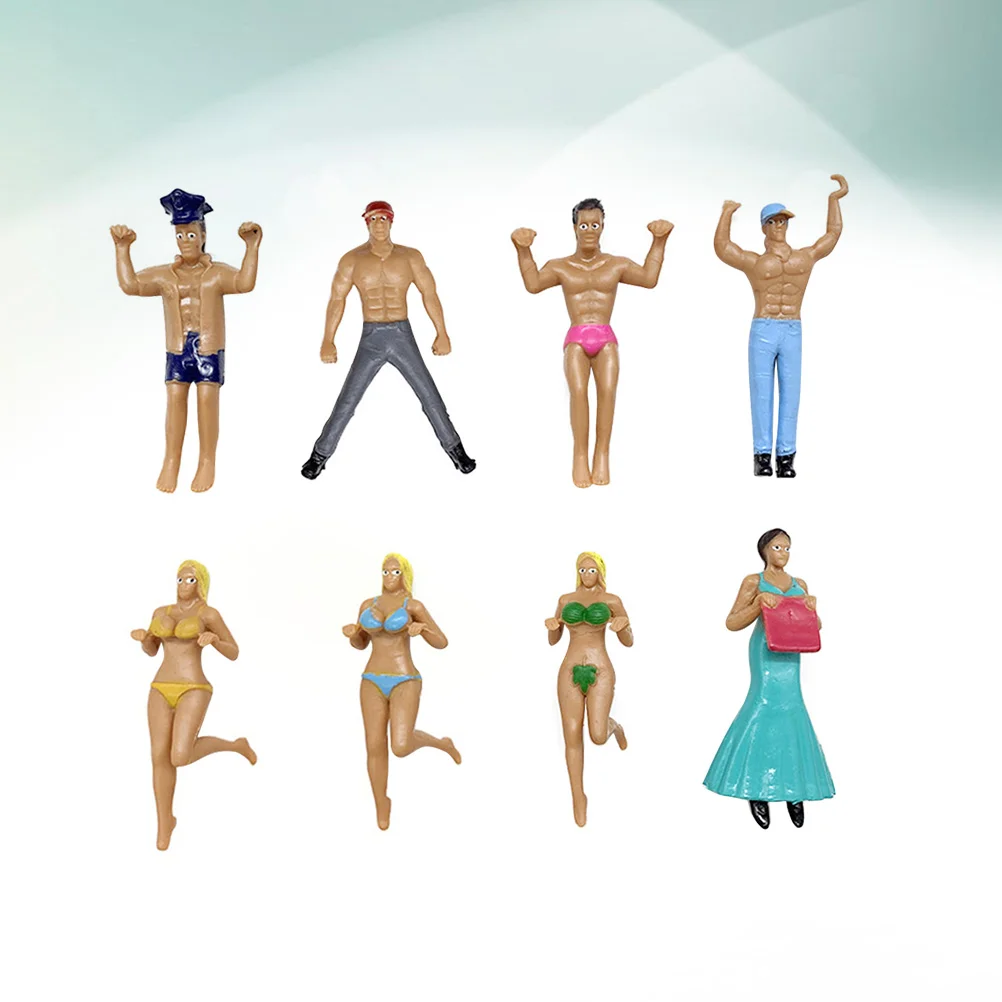 

Imikeya Mini Labels Mini Bottles Mini Figure Bachelor Party Favors Wine Marker Statuette Pendant Ornament Charm Desk