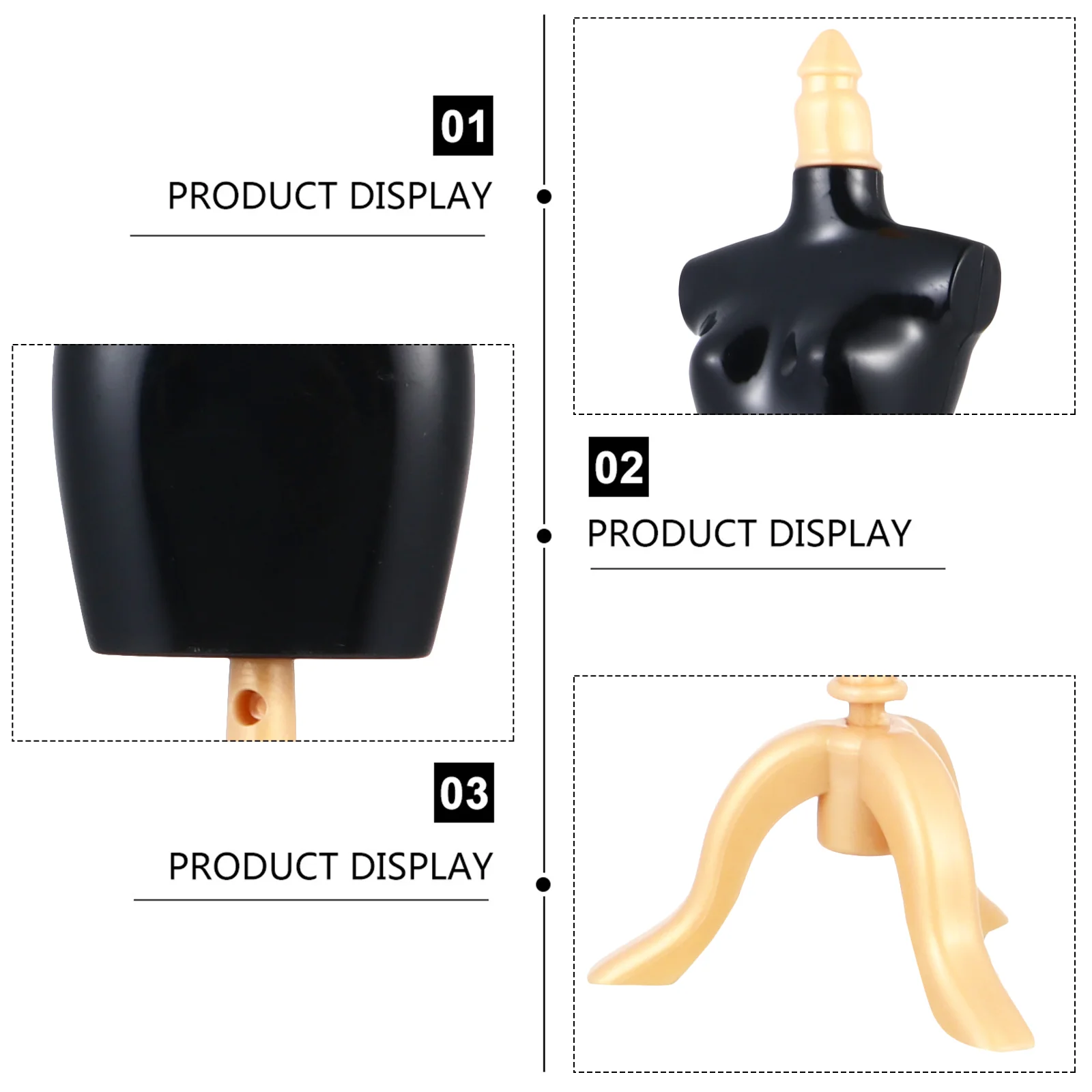 12 Pcs Doll Dress Form Clothes Display Holder Mannequin Mold |
