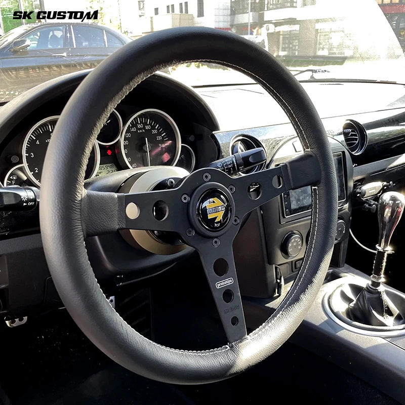 Фото SK CUSTOM адаптер рулевого колеса с коротким колесом для Mitsubishi Eclipse Lancer Galant 3000GT адаптер гоночного колеса из алюминиевого сплава №5