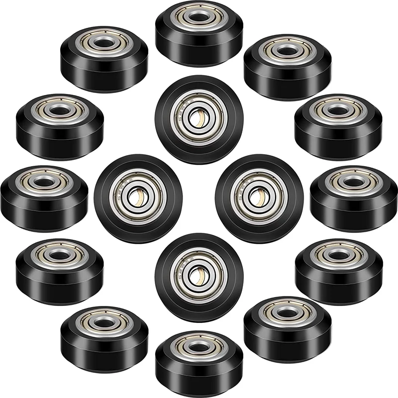 

16 Pcs 3D Printer POM Pulley Wheels 625Zz Plastic Pulley Linear Bearing For Creality CR10, Ender 3, Anet A8