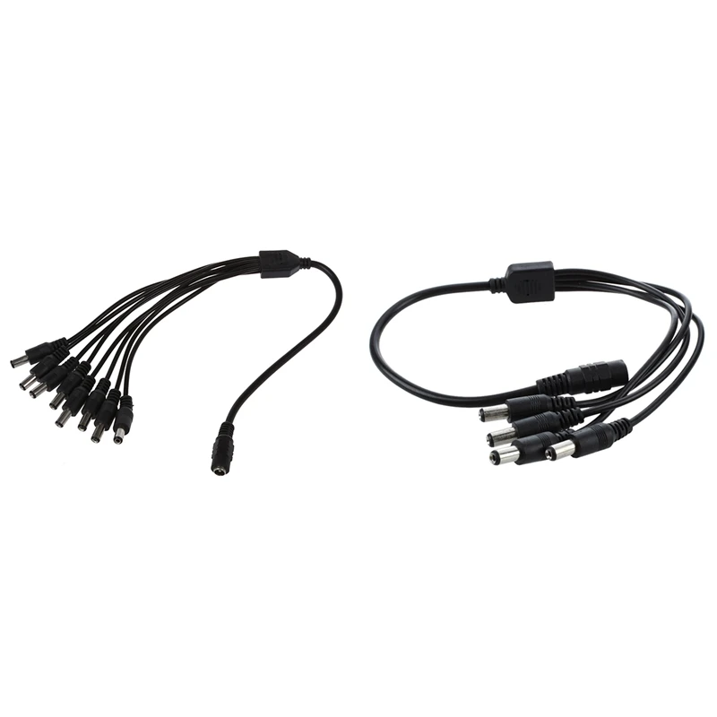 

Разветвитель для 4-портового адаптера питания постоянного тока, Кабель-адаптер с кабельным разъемом, делитель мощности, 1 штекер-8 штекер «гн...