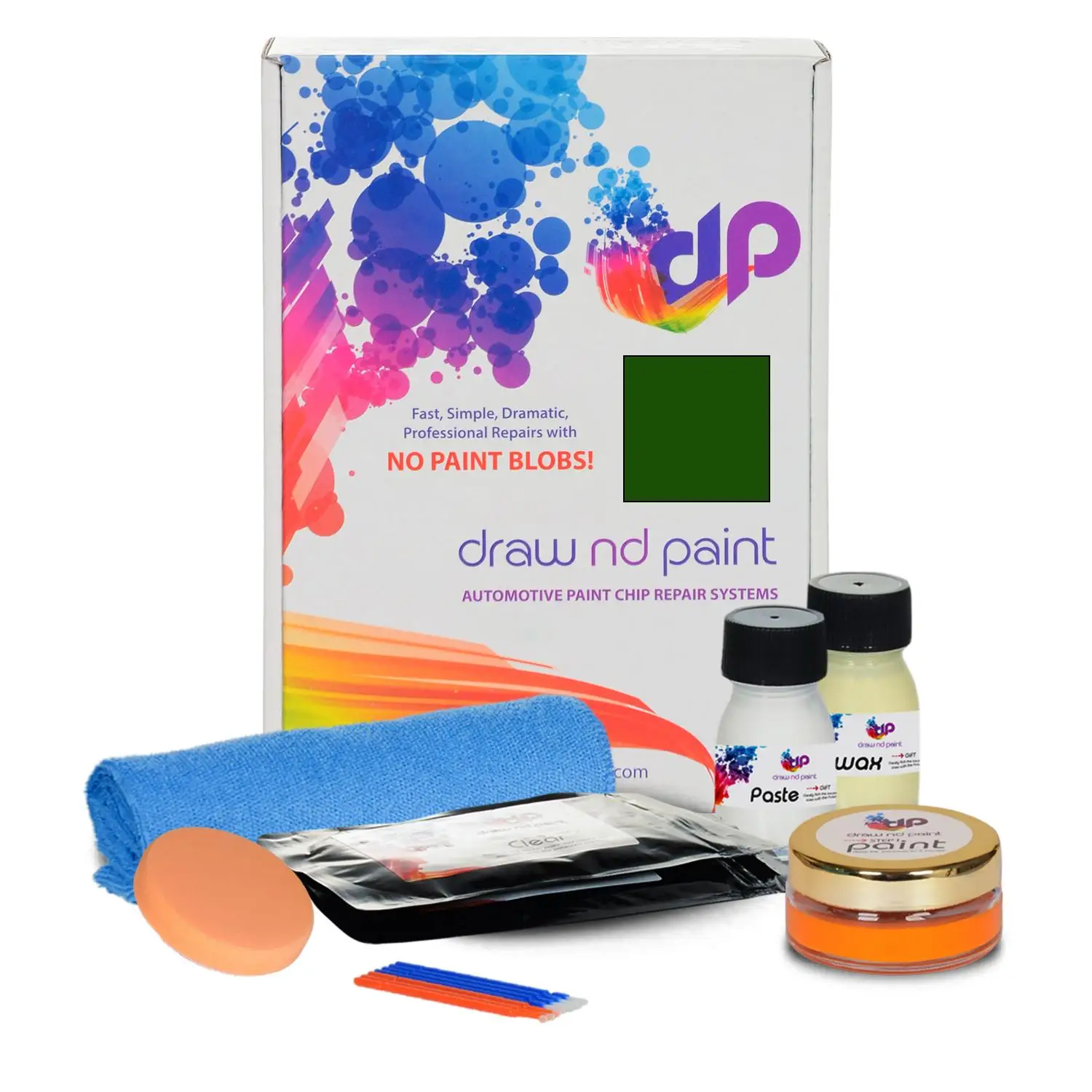 

DrawndPaint compatible with Volkswagen Automotive Touch Up Paint - GELBGRUEN - LR618 - Essential Care