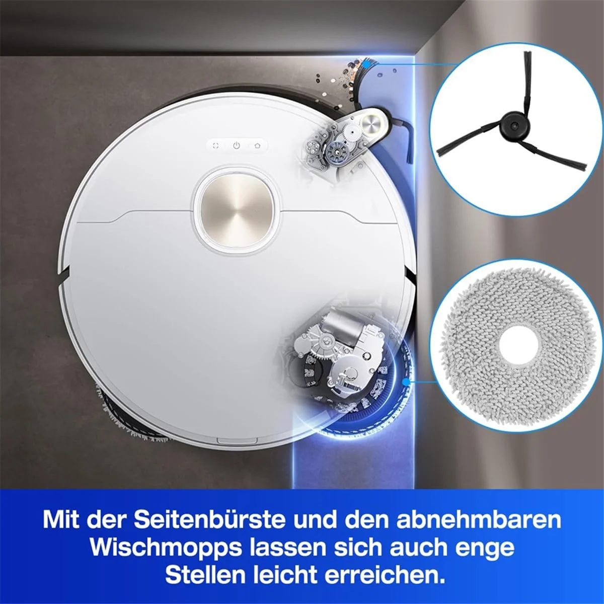 Для робота-пылесоса Dreame X40 Ultra основная боковая щетка фильтры НЕРА Швабра