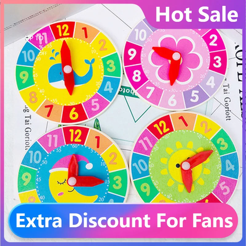 

Модные новые деревянные часы, Игрушки для раннего дошкольного обучения