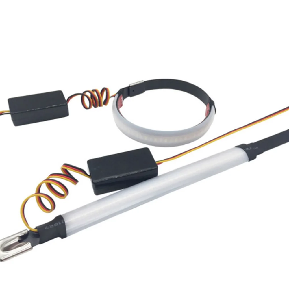 

NEW Universal Motorcycle Flasher LED Rear Loop Buckle Flashing Ring Tail Light Turn Signals for Universal Vehicle