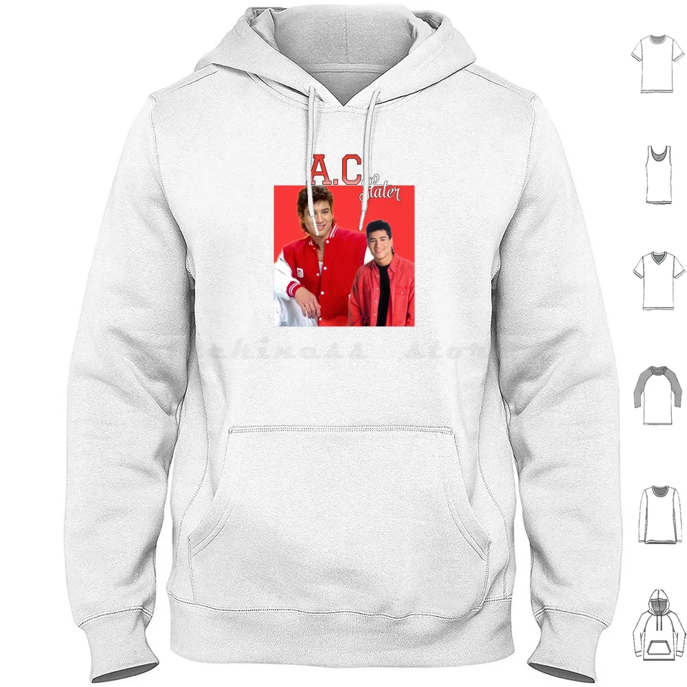 

Slater Hoodie cotton Long Sleeve Slater Saved By The Bell Iconic 90S Tv Show Crush