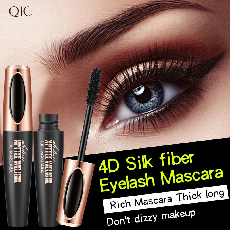 

4D Waterproof Eye Black Mascara Super Thick Lengthening Colored Eyelash Mask Yanquina Mascara Waterproof Cosmetic