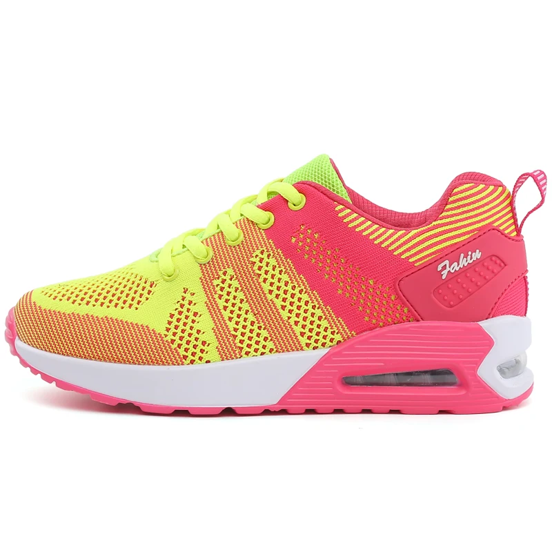 Hot Sale Mesh Flats Running Shoes Women 2022 Breathable Women's Fashion Sneakers Platform Air Cushion Sneaker Women Trainers
