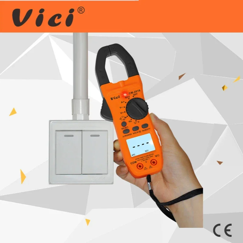 VICI AC/DC цифровой мультиметр с зажимами CM-2016 NCV Высокое качество True RMS