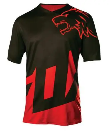 Майка черная/красная для горного велосипеда/эндуро/мотокросса трикотажная