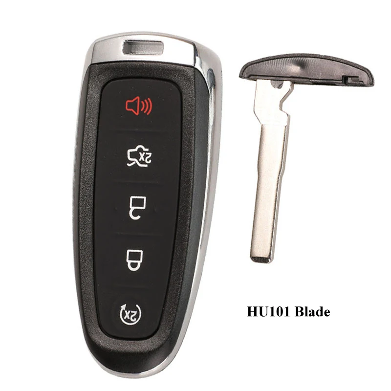 

Jingyuqin 5-кнопочный Корпус Дистанционного Ключа Для Ford Edge Escape Flex Explorer Taurus ABS Металлический Брелок Для Ключ...