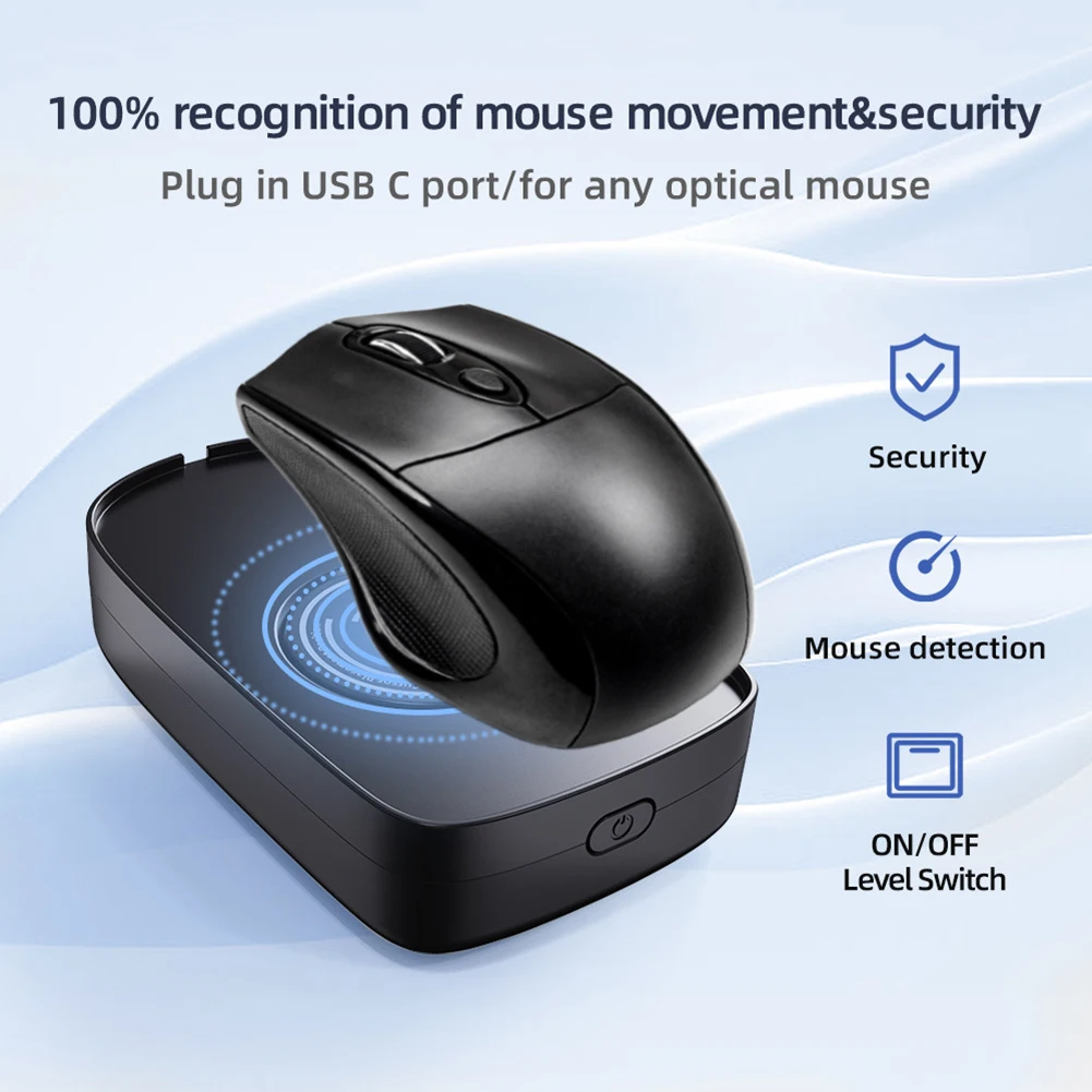 

Необнаруживаемая мышь для джиггера с кнопкой, автоматическая мышь, симулятор движения, проводная беспроводная мышь, совместимая с компьютерным пробуждением
