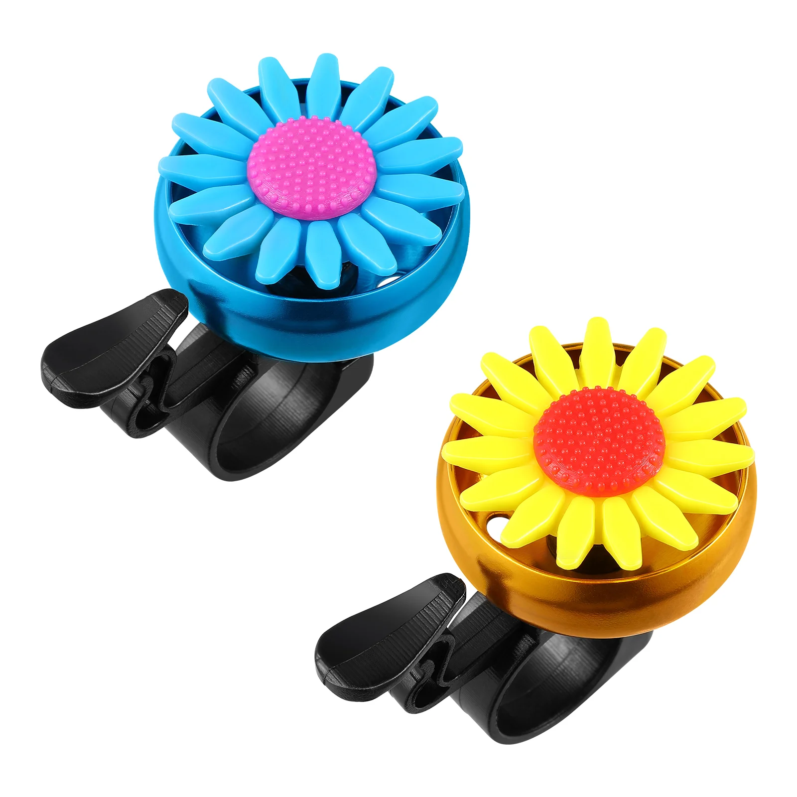 

Sunflower Kids Bike Bell Children Cycling Bell Handlebar Ring Bell 2pcs