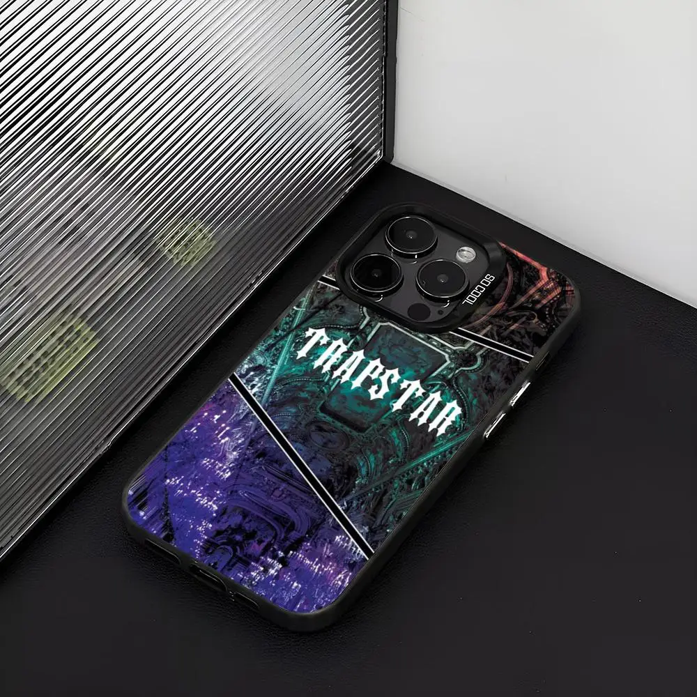 Чехол для телефона Trapstars матовый серебристый цвет iPhone 15 14 16 13 12 11 Pro Max Plus XS X