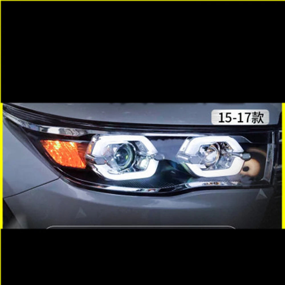 

Автомобильные светодиодные фары в сборе Xenon для Toyota Highlander 2015-17 ангельские глазки DRL дневные ходовые огни поворотники аксессуары