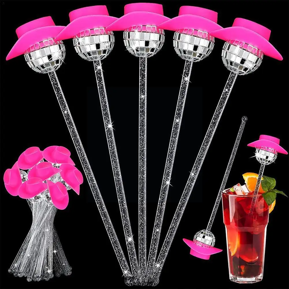 

Disco Ball Stirrers Cocktail Beverage Coffee Stirrer Plastic Mirror Ball Sticks For Home Drink Party Decor Favor G1m4