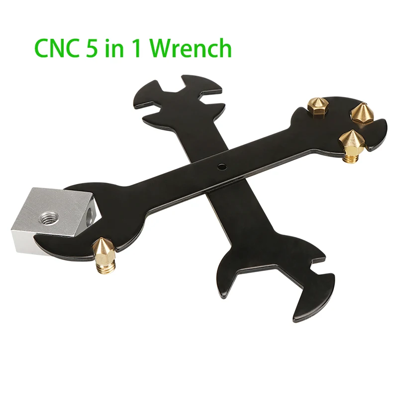 

CNC 5 in 1 Wrench Stay 6mm to 20mm Steel Spanner Wrench Flat For E3D MK8 MK10 Nozzle tool 3D Printer Parts