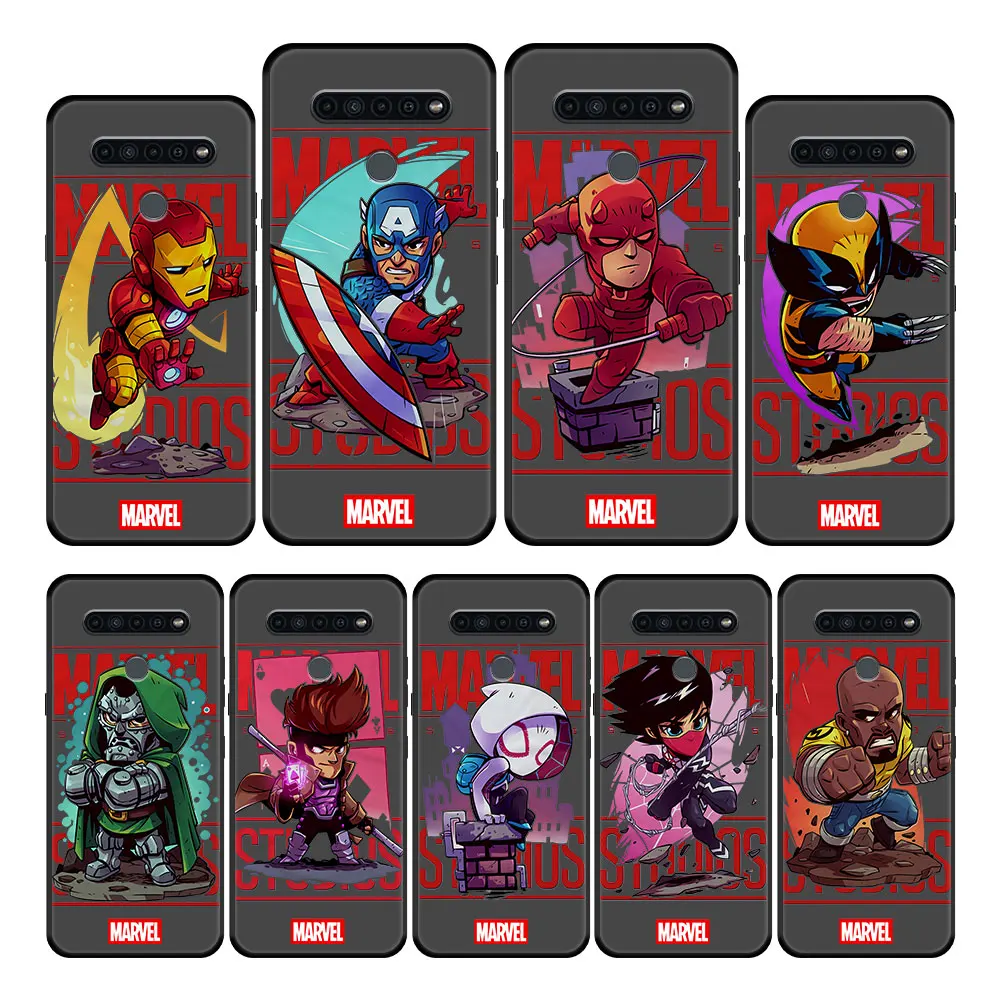 

Soft Marvel Iron Man Capinha Print Celular Case Cover for LG K61 K41s K42 Q61 G7 K50 G8 ThinQ K62 Q52 K50s K52 K92 5G K71 K51s